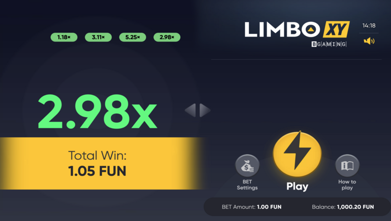LIMBO XY by BGaming