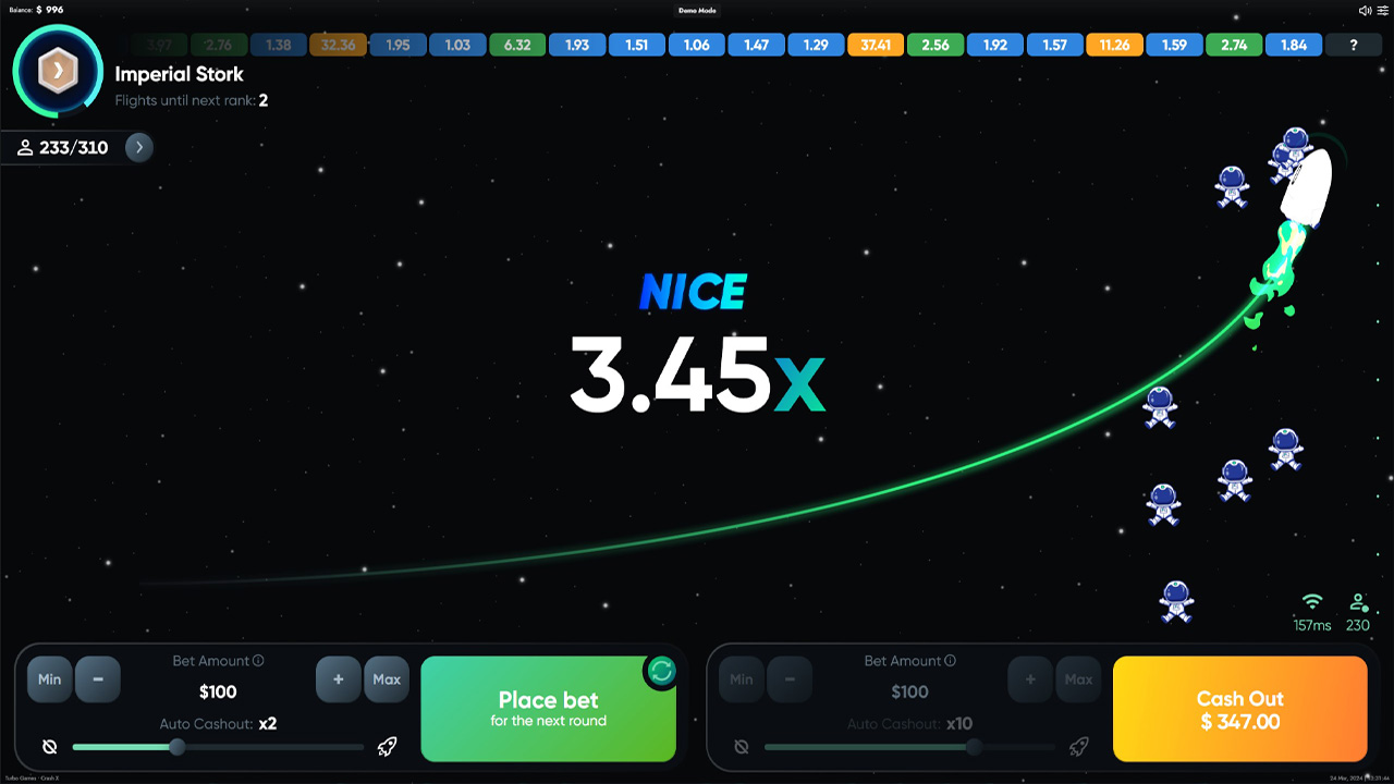 Play Crash casino games with bitcoin