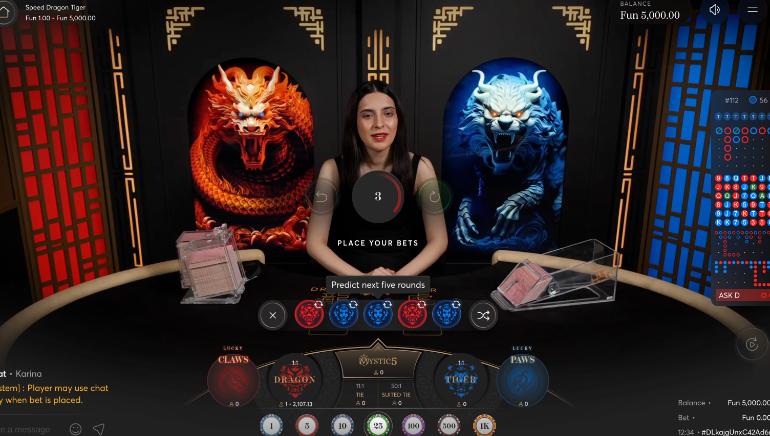 Speed Dragon Tiger Dealer View