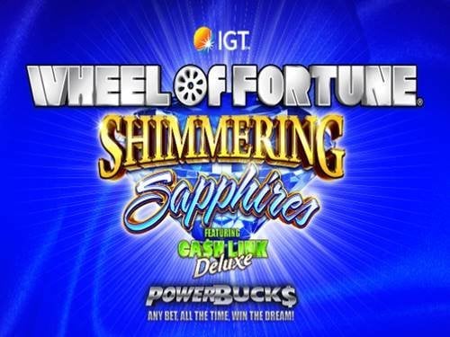 PowerBucks Wheel Of Fortune Shimmering Sapphires Screenshot